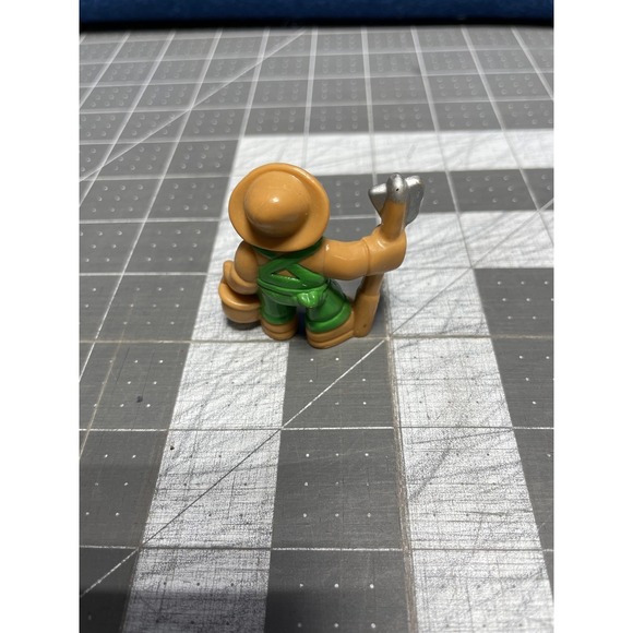 Vintage Lincoln Logs Farmer in Green Overalls Frontier Farm Replacement - Picture 4 of 6